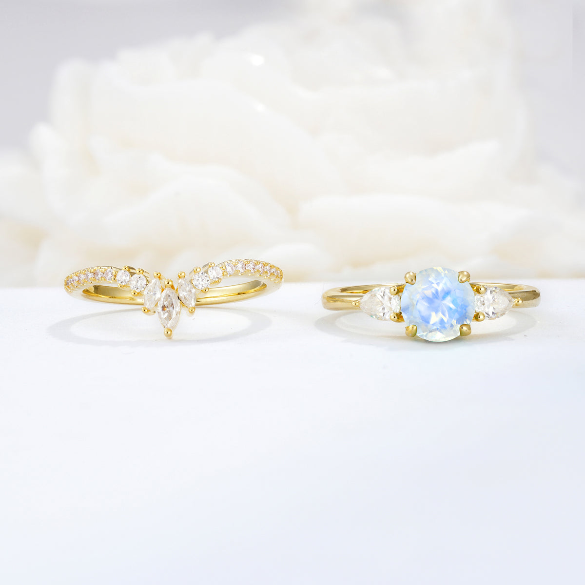SR17120 Moonstone Ring - Additional view