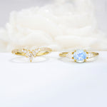 SR17120 Moonstone Ring - Additional view