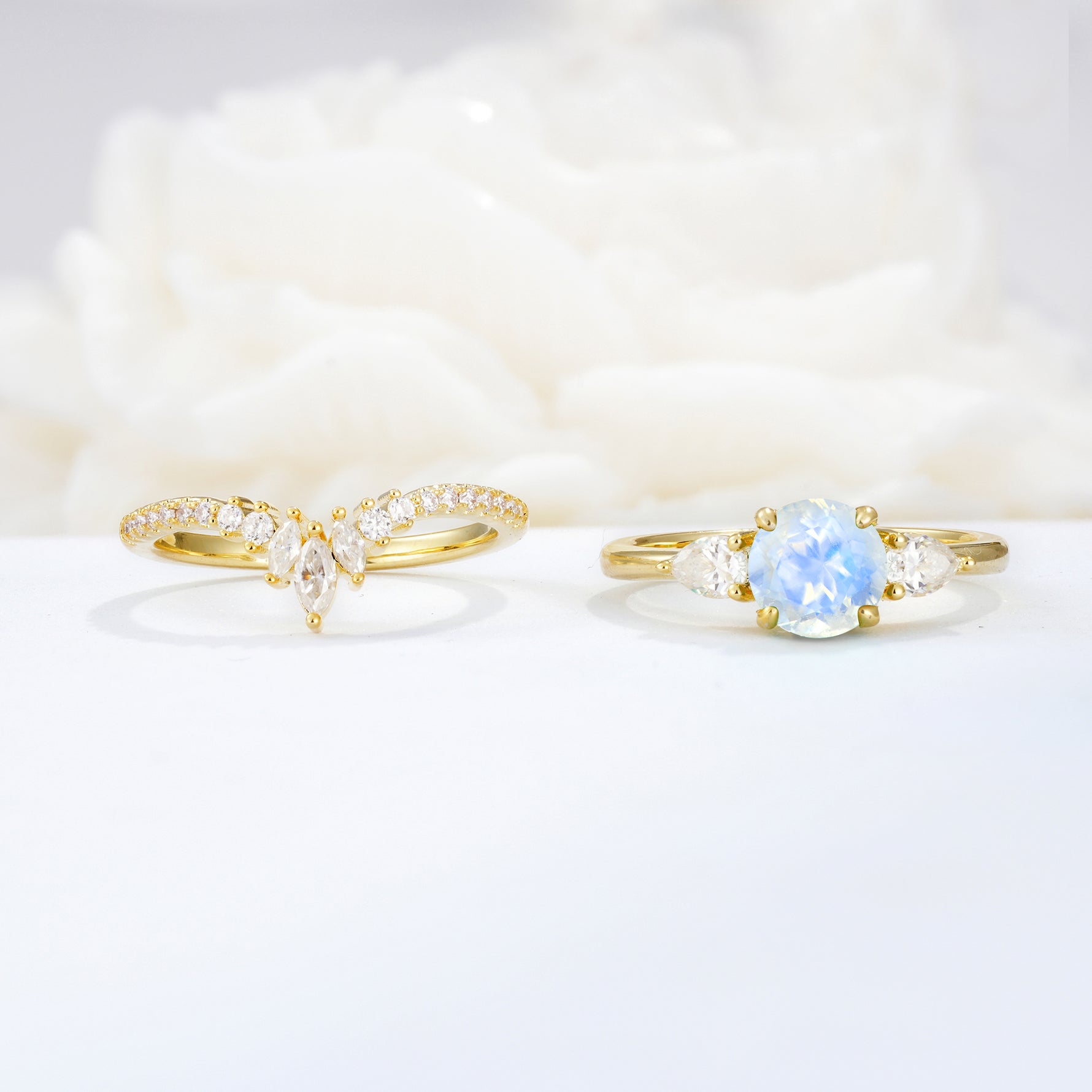 SR17120 Moonstone Ring - Additional view