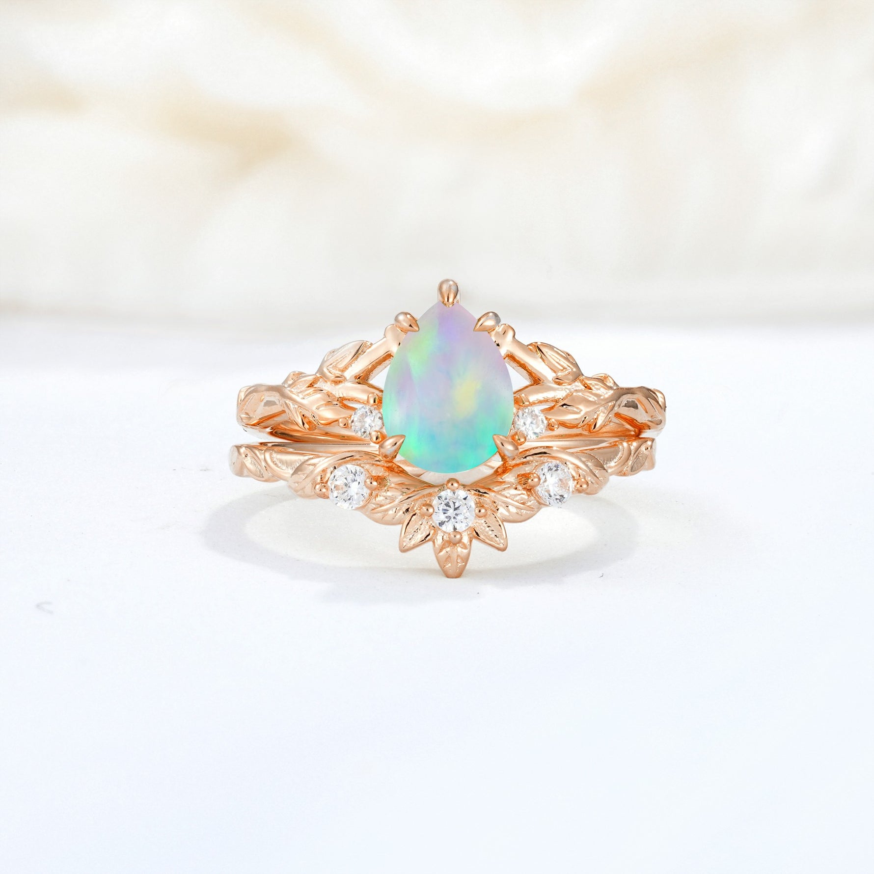 SR17127 Fire Opal Ring - Additional view