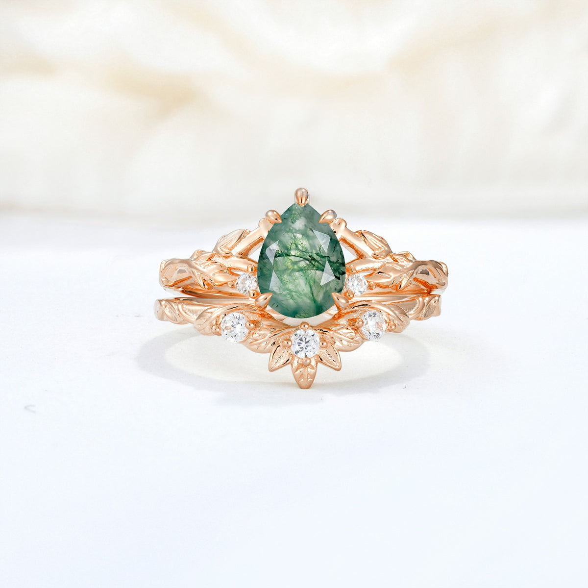 SR17127 Moss Agate Ring - Additional view