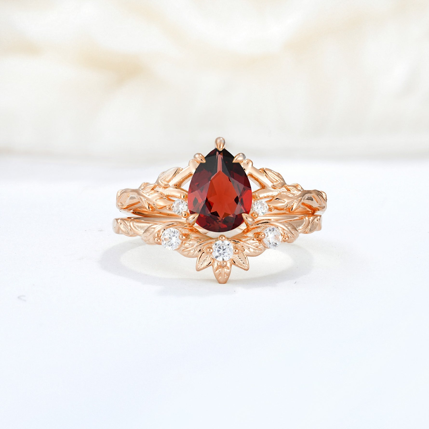 SR17127 Garnet Ring - Additional view