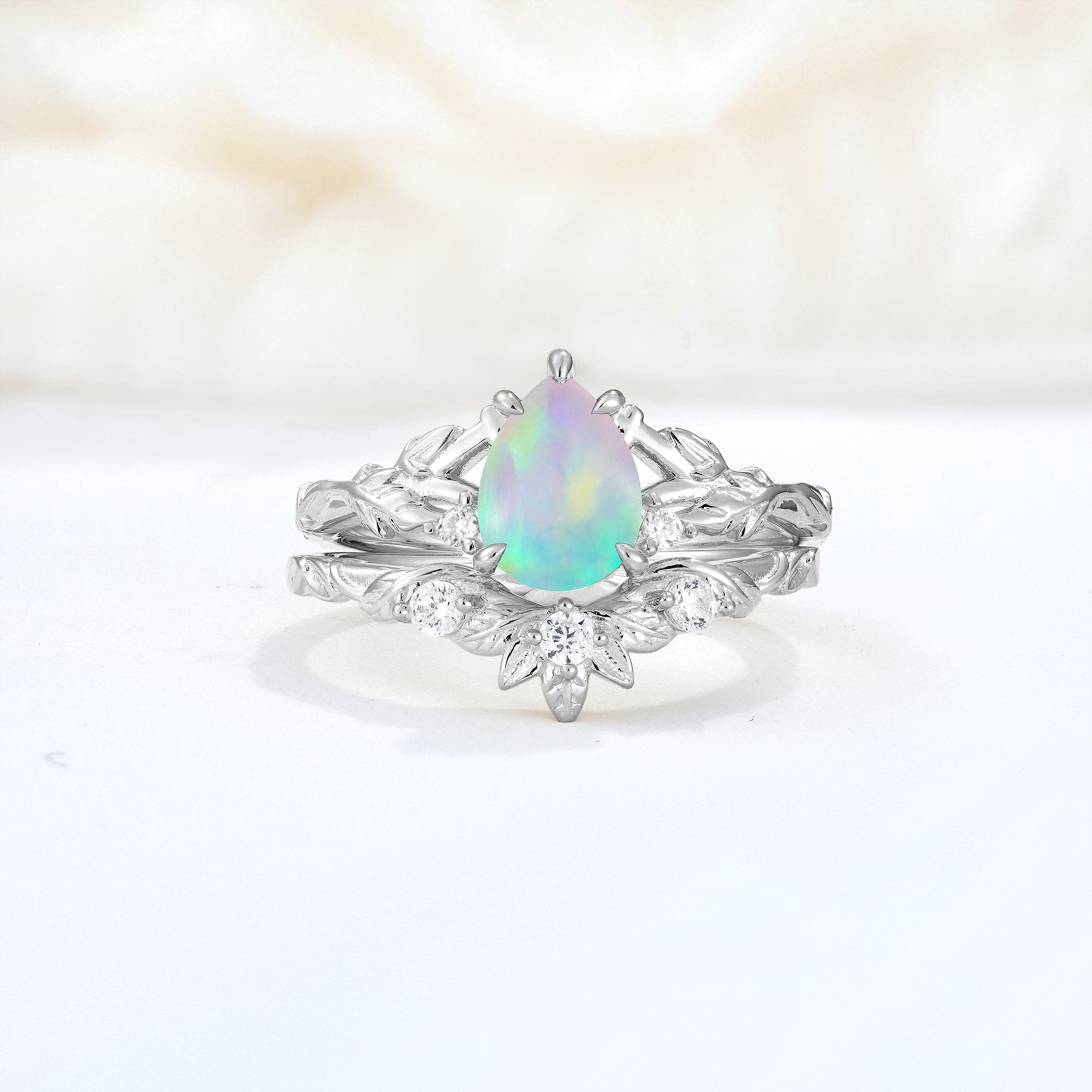 SR17127 Fire Opal Ring - Additional view