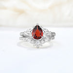 SR17127 Garnet Ring - Additional view