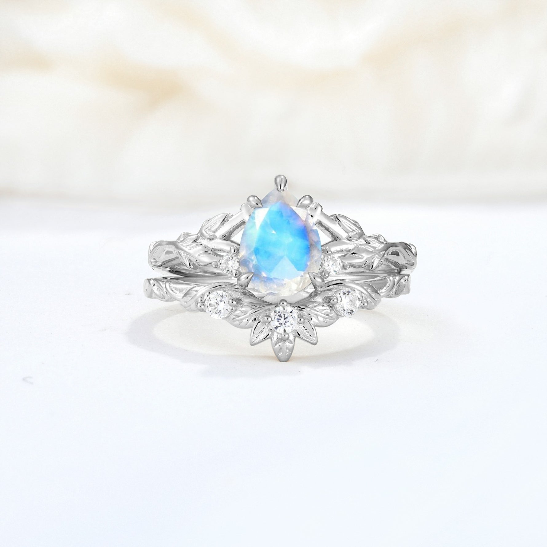 SR17127 Moonstone Ring - Additional view