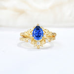 SR17127 Sapphire Ring - Yellow-Gold