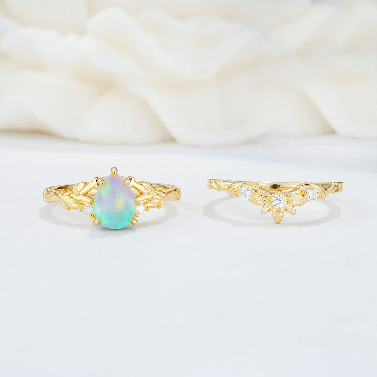 SR17127 Fire Opal Ring - Additional view