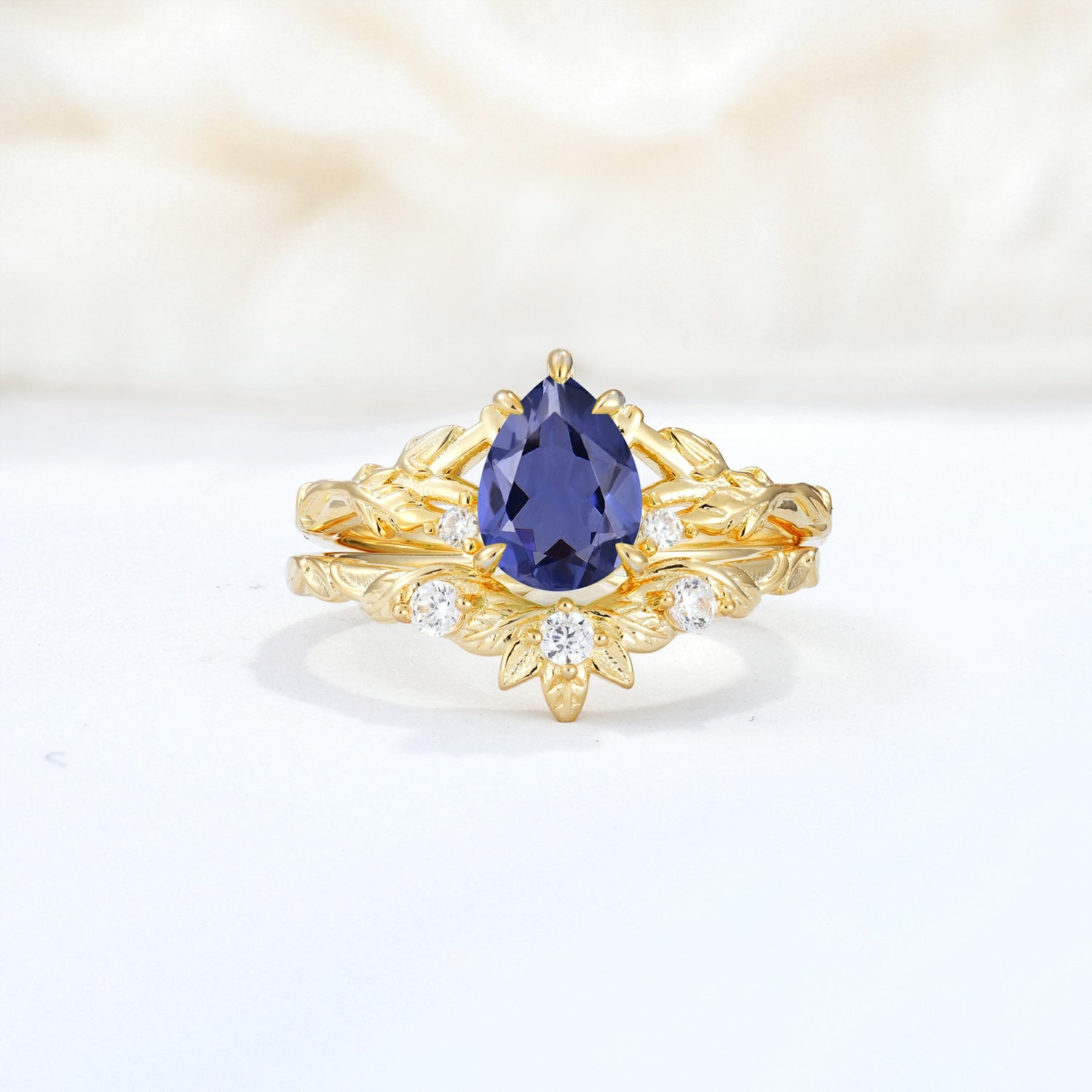 SR17127 Tanzanite Ring - Yellow-Gold
