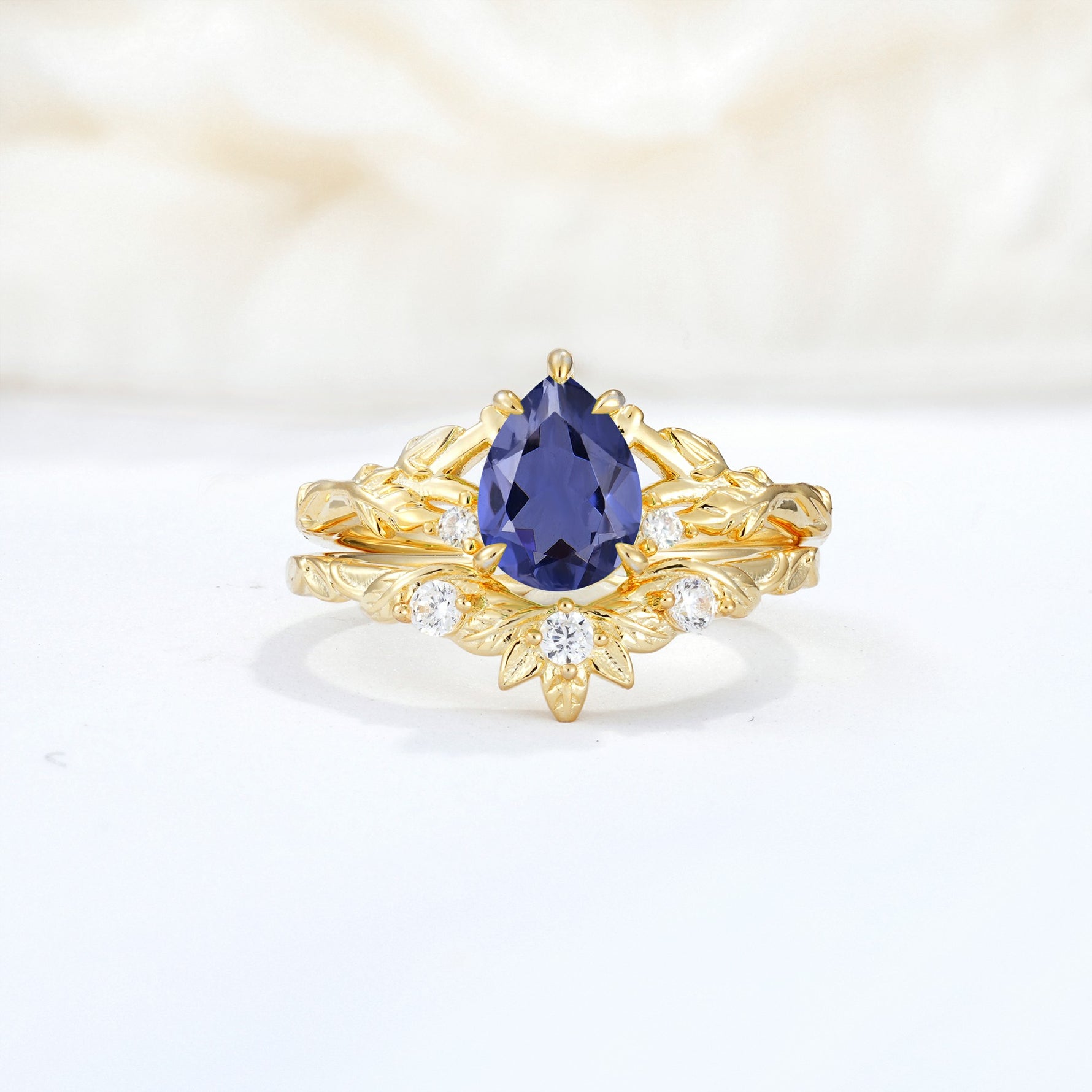 SR17127 Tanzanite Ring - Yellow-Gold