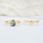 SR17127 Black Rutilated Quartz Ring - Additional view