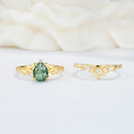 SR17127 Moss Agate Ring - Additional view