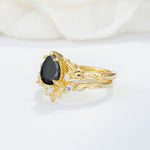 SR17127 Black Onyx Ring - Rose-Gold