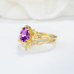 SR17127 Amethyst Ring - Rose-Gold