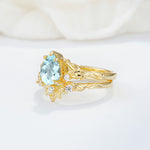SR17127 Aquamarine Ring - Rose-Gold