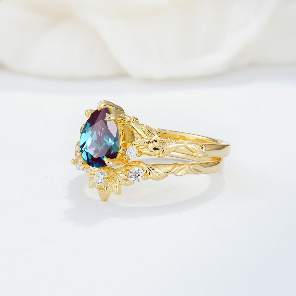 SR17127 Alexandrite Ring - Rose-Gold