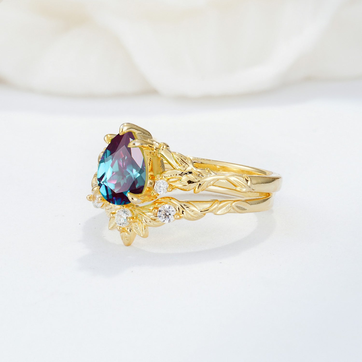 SR17127 Alexandrite Ring - Rose-Gold