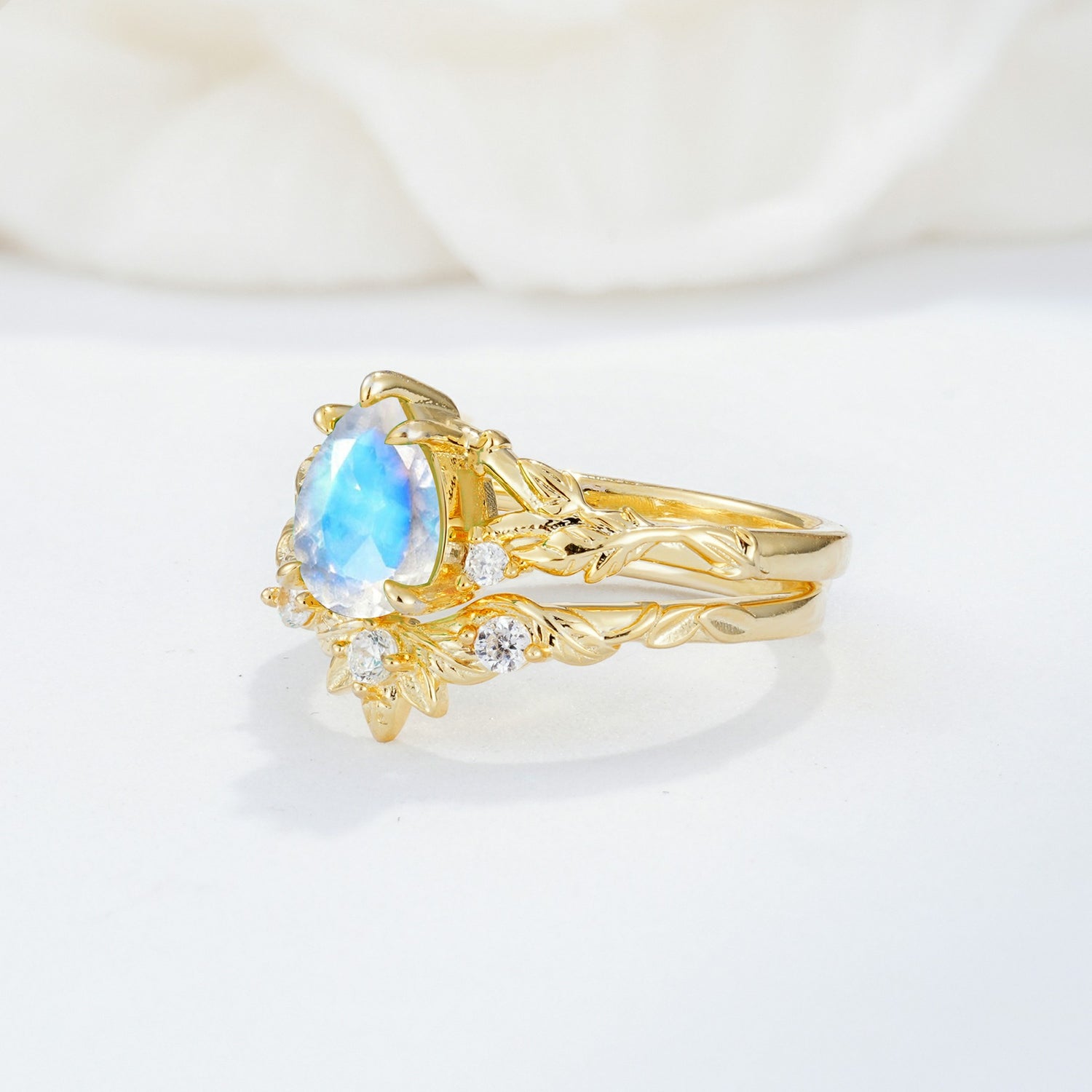 SR17127 Moonstone Ring - Rose-Gold