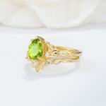 SR17127 Peridot Ring - Rose-Gold