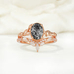 SR17128 Black Rutilated Quartz Ring - Additional view