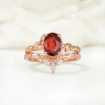 SR17128 Garnet Ring - Additional view