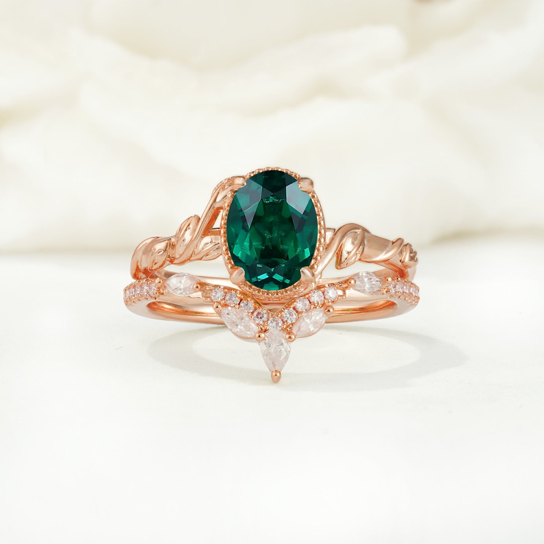 SR17128 Emerald Ring - Additional view