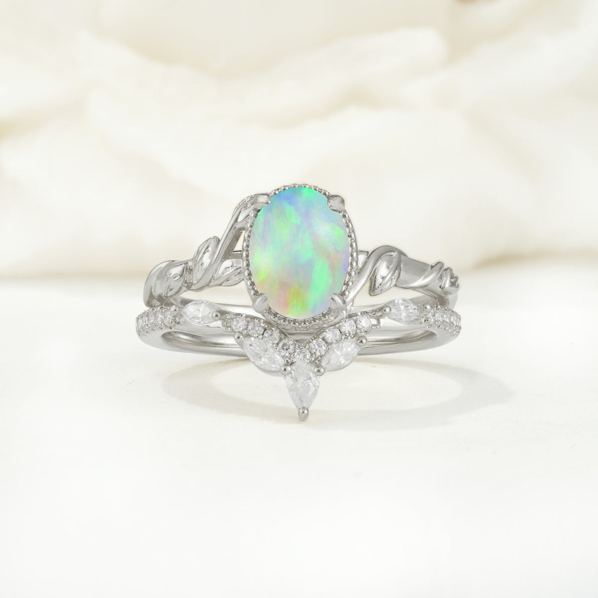 SR17128 Fire Opal Ring - Additional view