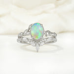 SR17128 Fire Opal Ring - Additional view