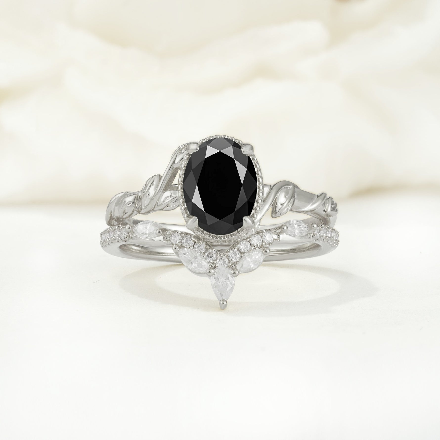 SR17128 Black Onyx Ring - Additional view