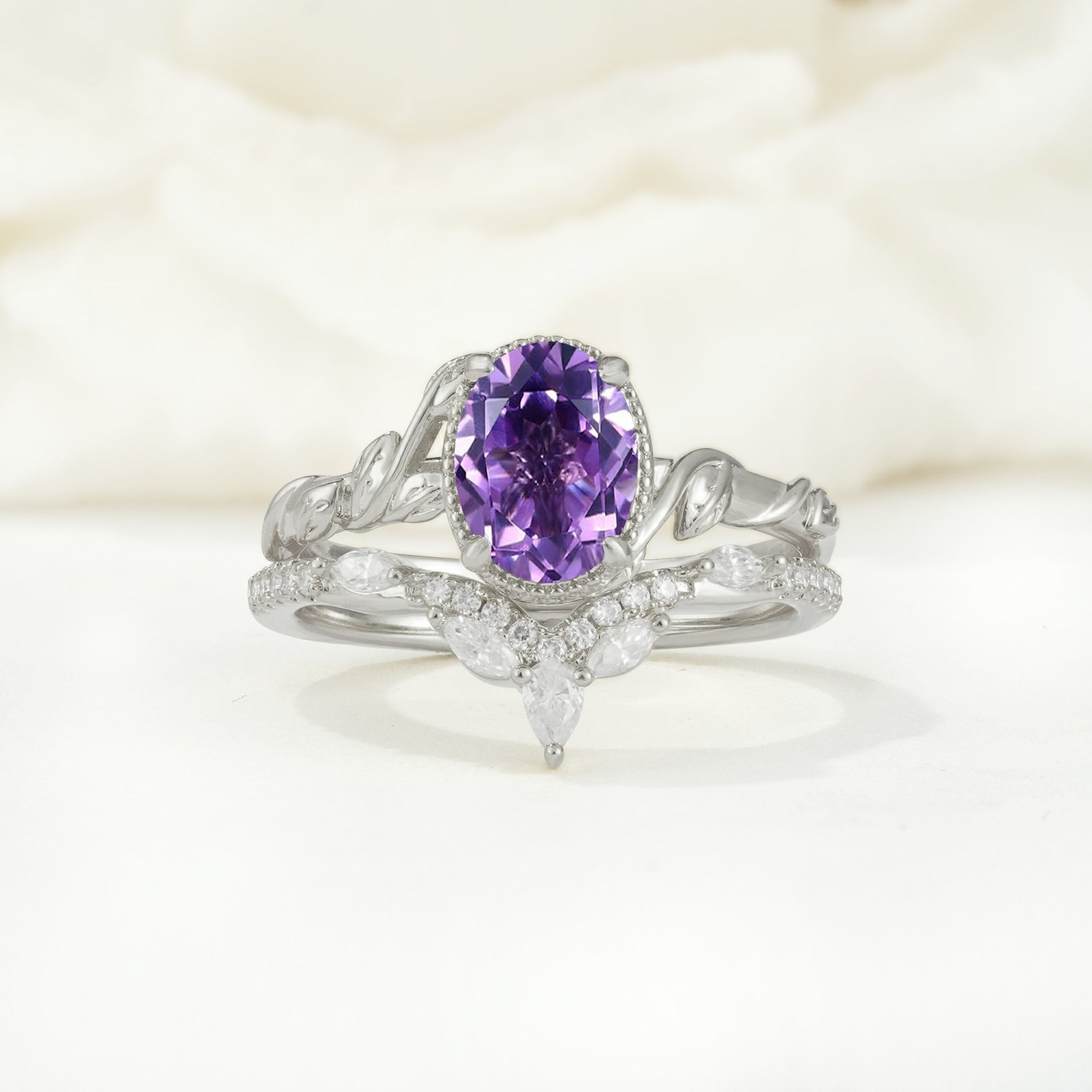 SR17128 Amethyst Ring - Additional view