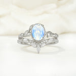 SR17128 Moonstone Ring - Additional view