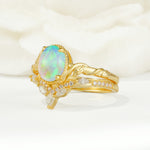 SR17128 Fire Opal Ring - Rose-Gold