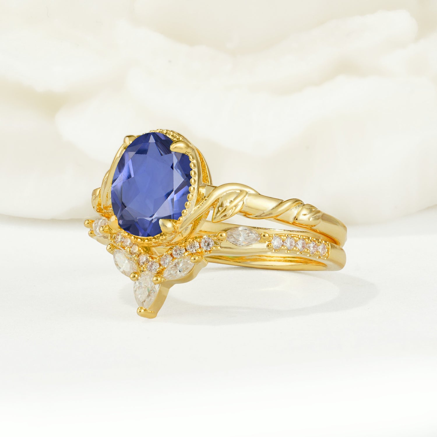 SR17128 Tanzanite Ring - White-Gold