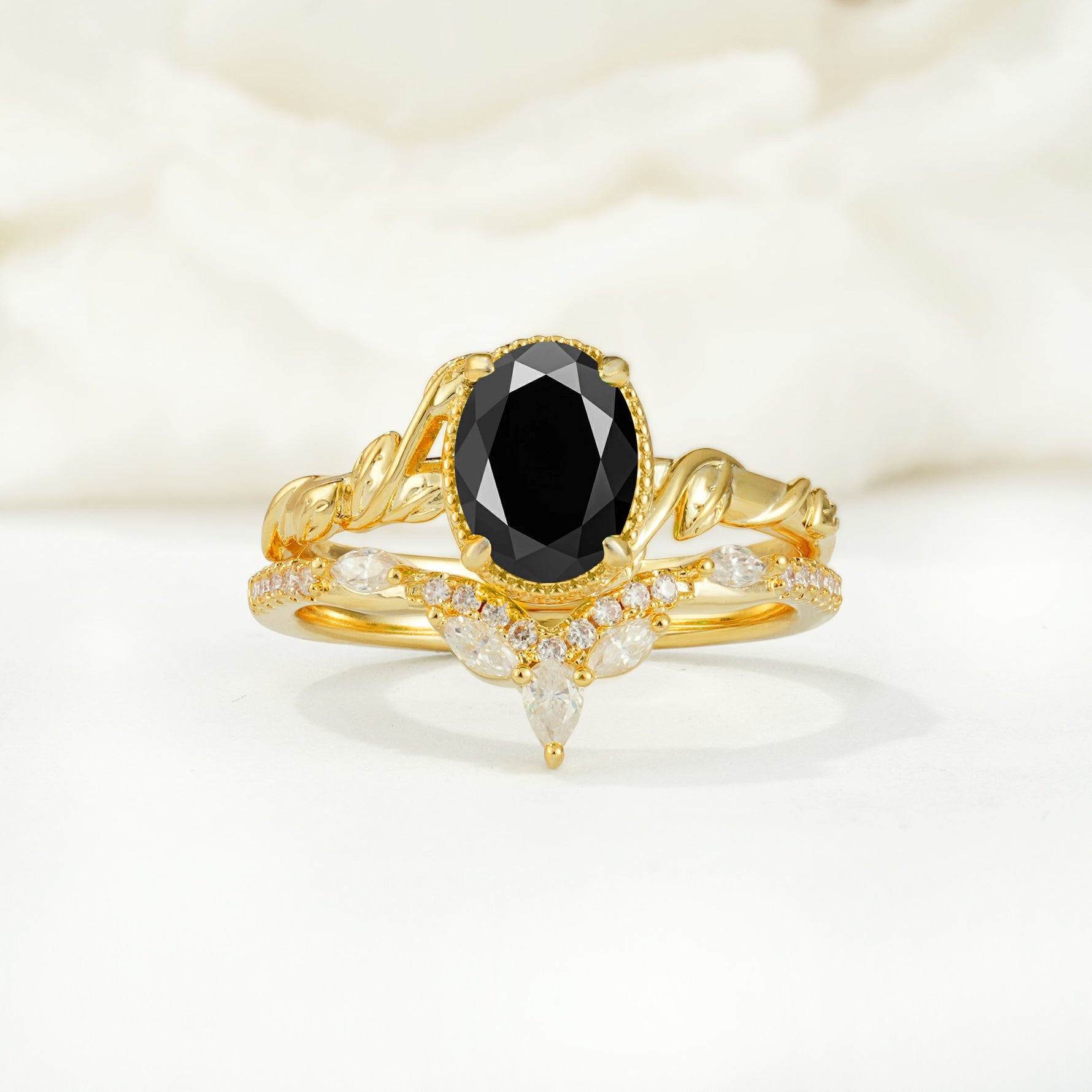 SR17128 Black Onyx Ring - Additional view