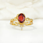 SR17128 Garnet Ring - Additional view