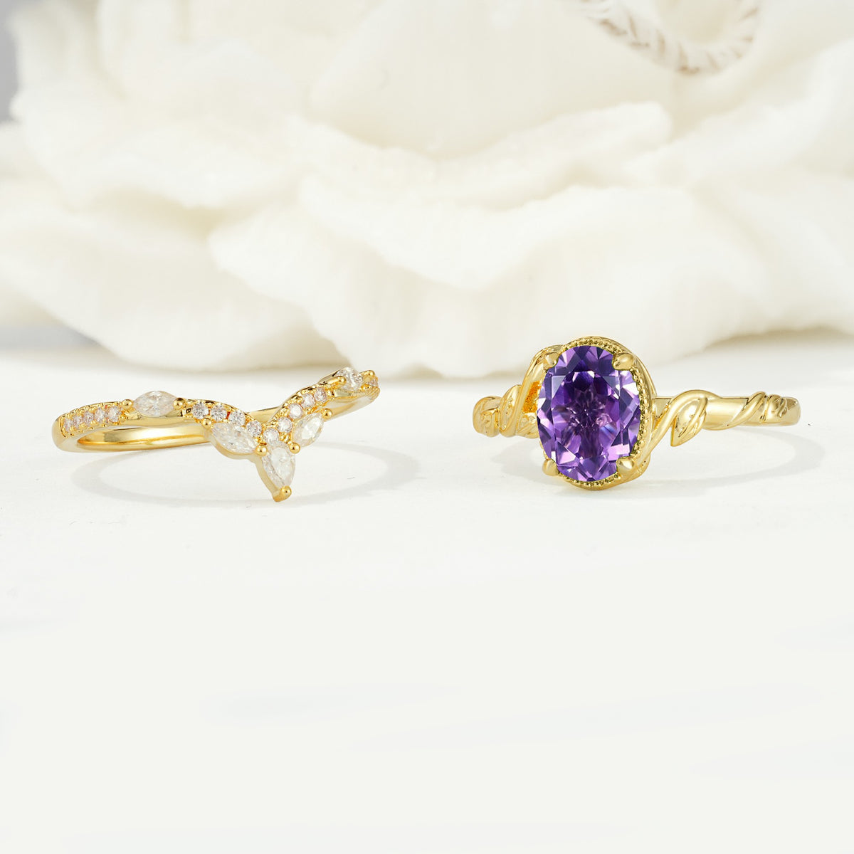 SR17128 Amethyst Ring - Additional view