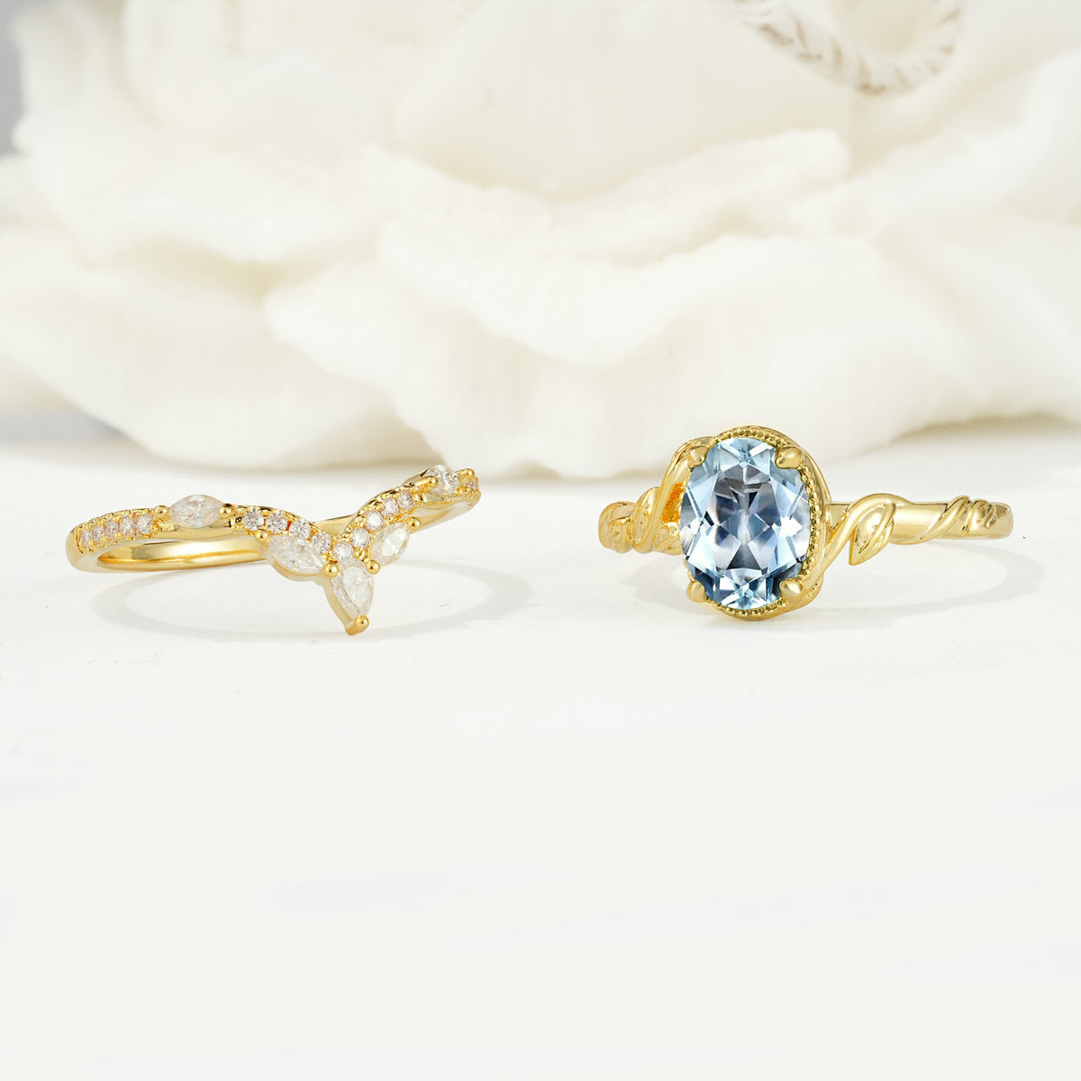 SR17128 Aquamarine Ring - Additional view