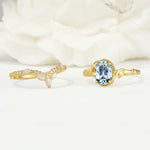 SR17128 Aquamarine Ring - Additional view