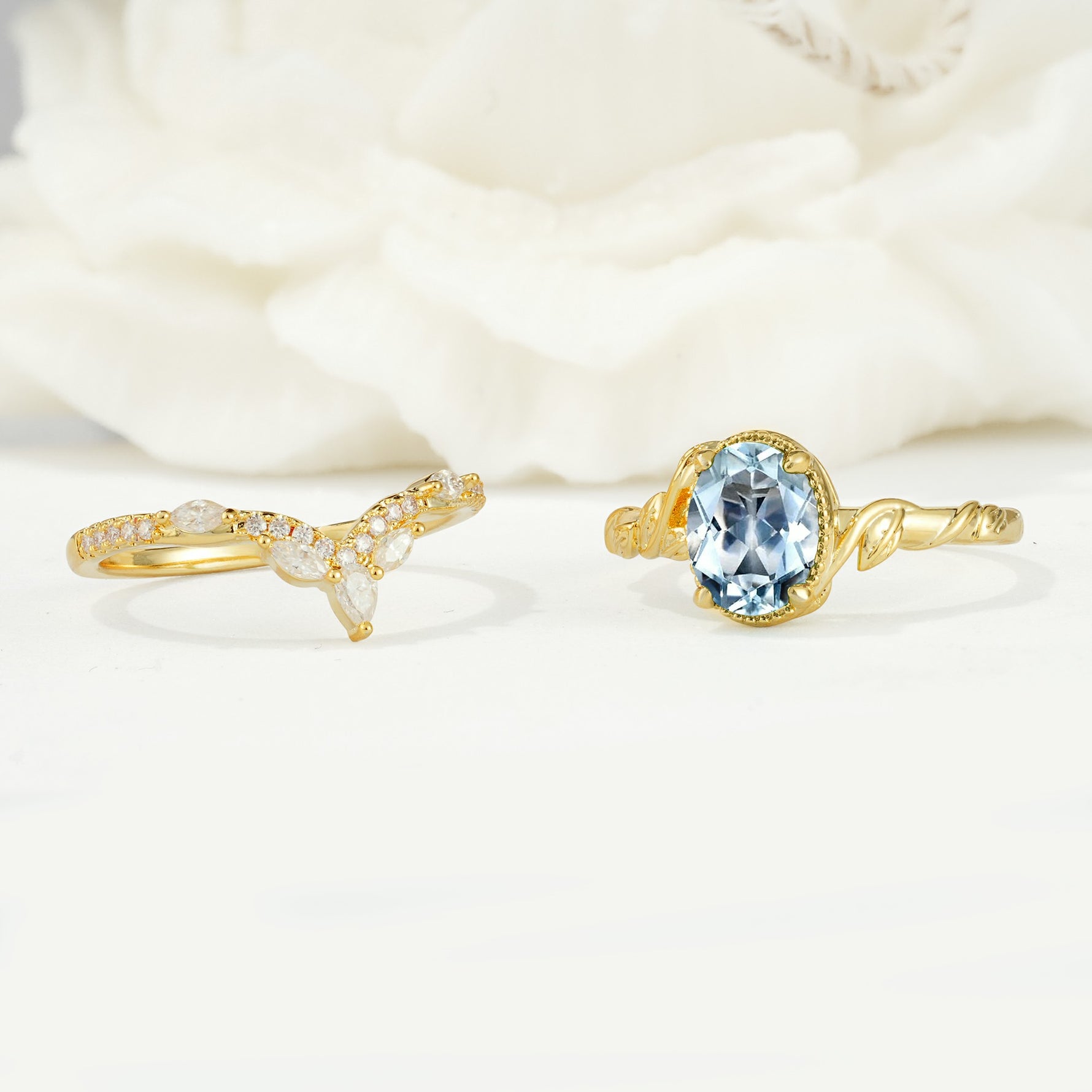 SR17128 Aquamarine Ring - Additional view