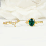 SR17128 Emerald Ring - Additional view
