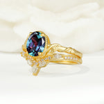 SR17128 Alexandrite Ring - White-Gold