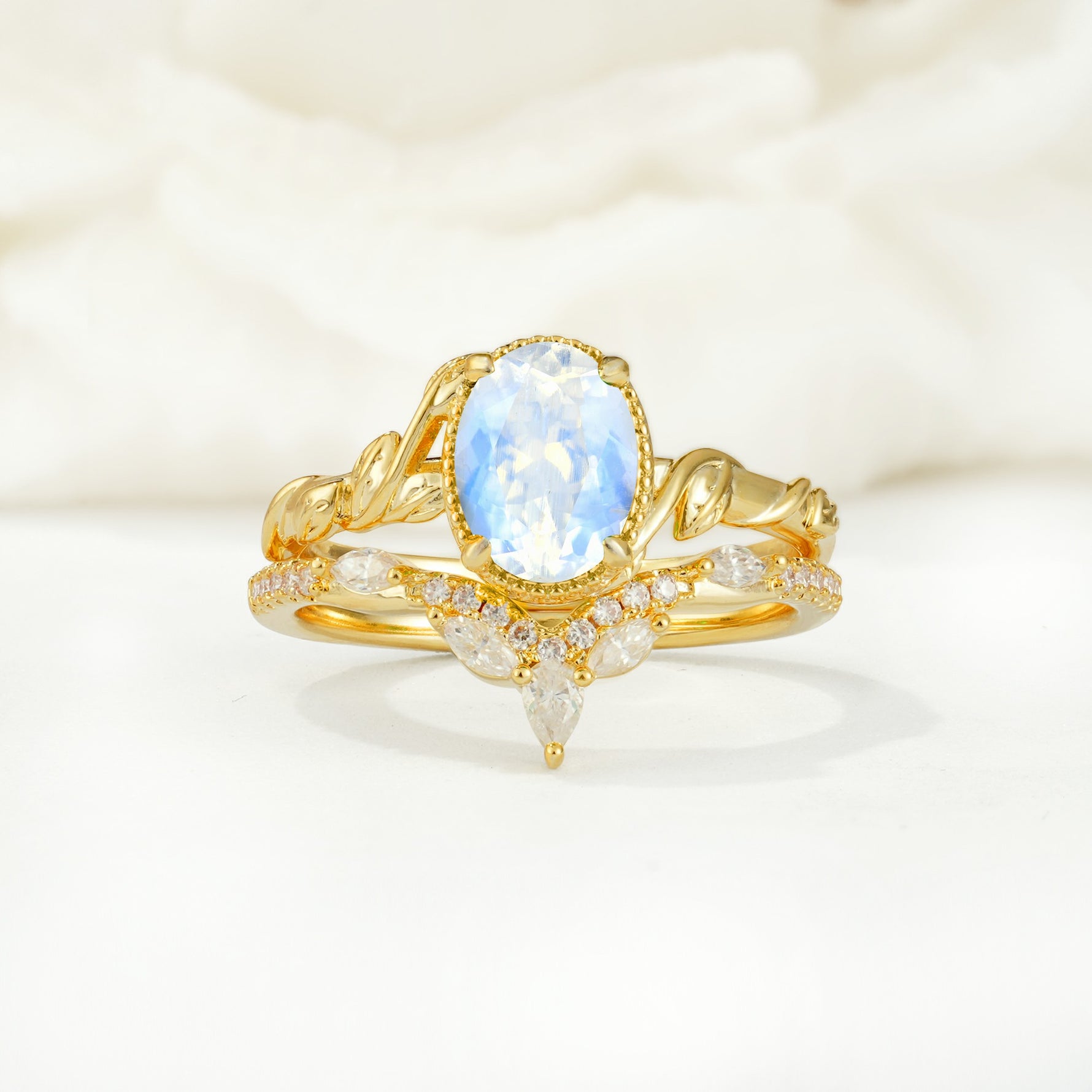 SR17128 Moonstone Ring - Additional view