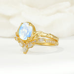 SR17128 Moonstone Ring - White-Gold