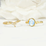 SR17128 Moonstone Ring - Additional view