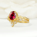 SR17128 Ruby Ring - White-Gold