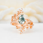 SR17144 Moss Agate Ring - Additional view