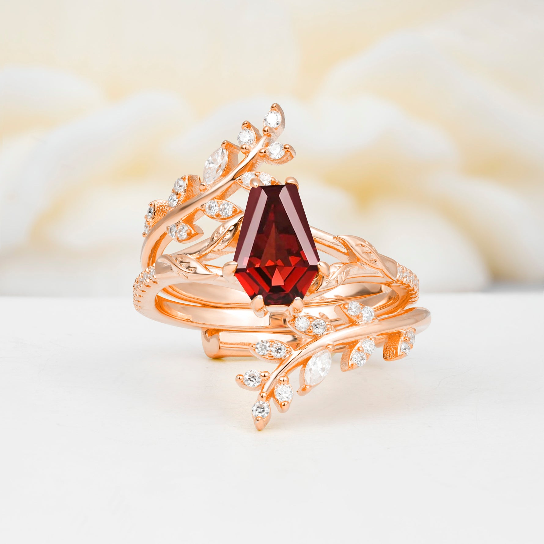 SR17144 Garnet Ring - Additional view