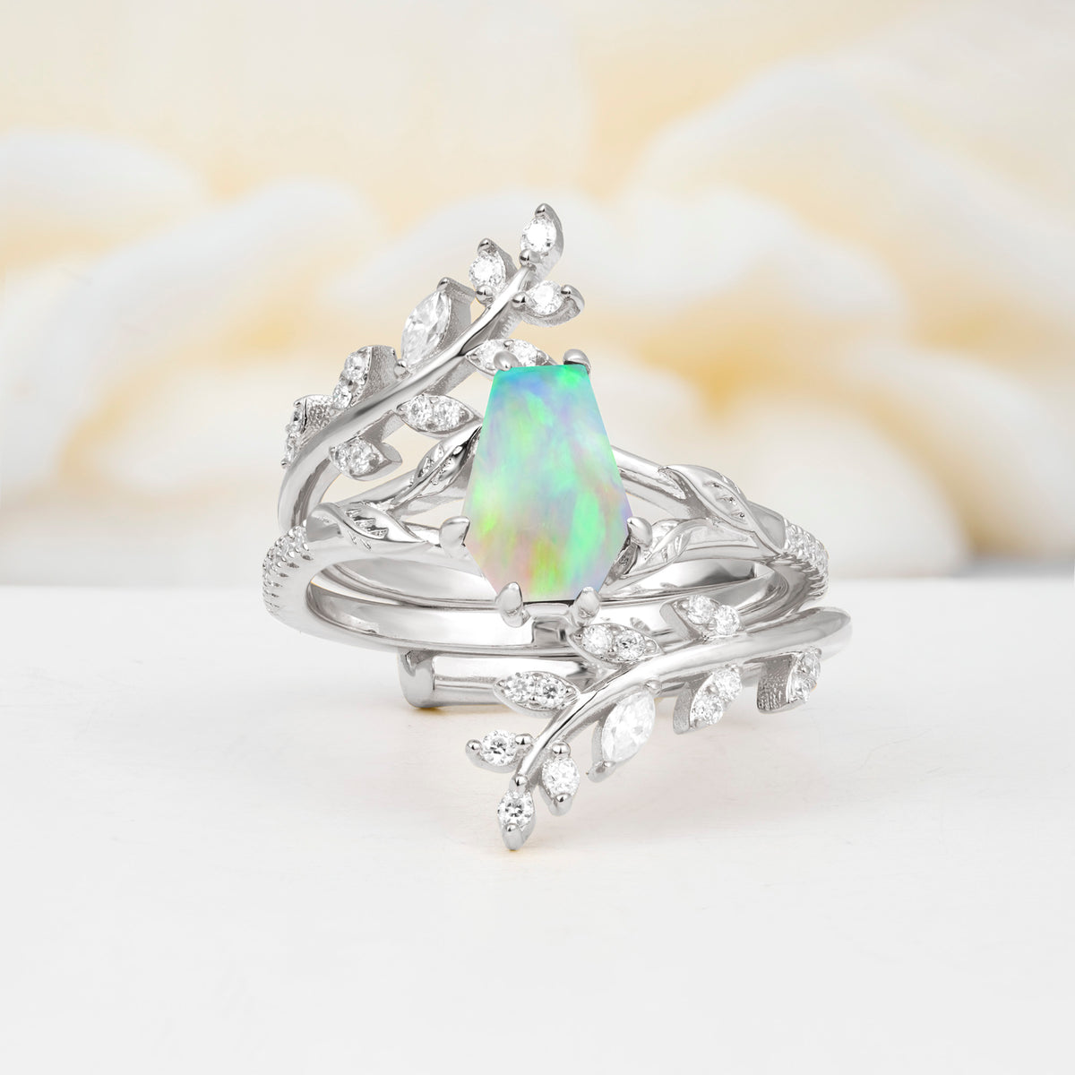 SR17144 Fire Opal Ring - Additional view