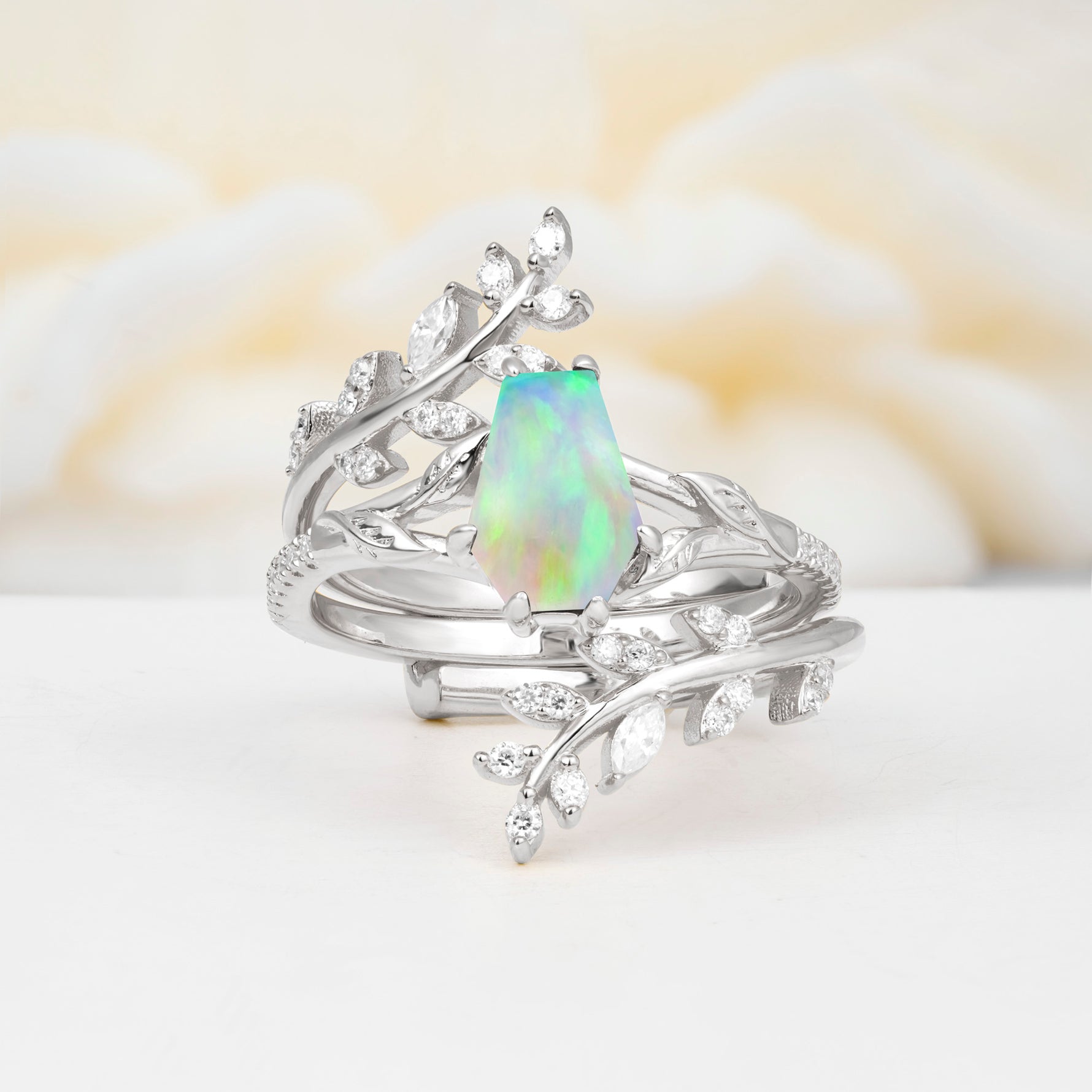 SR17144 Fire Opal Ring - Additional view