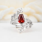 SR17144 Garnet Ring - Additional view