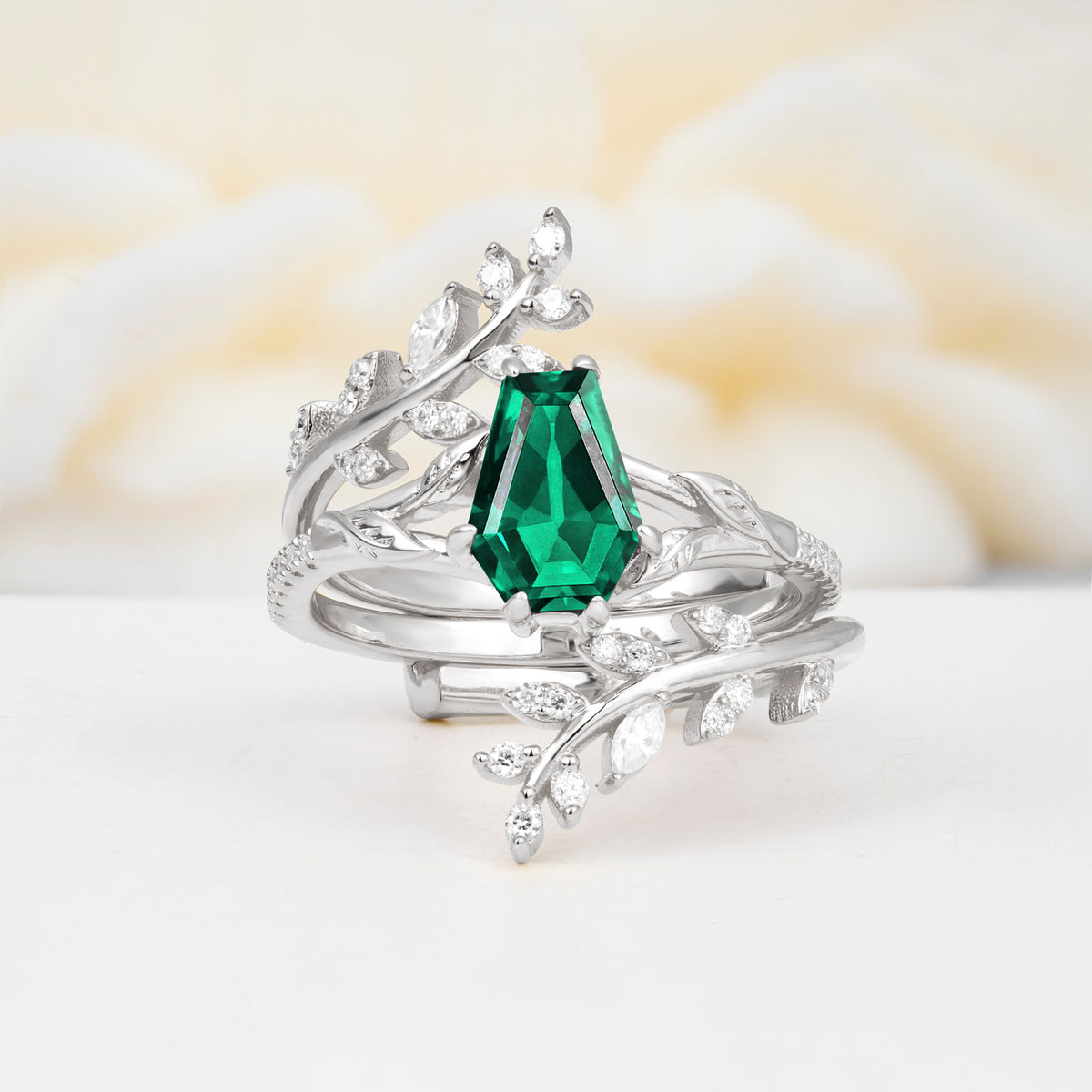 SR17144 Emerald Ring - Additional view